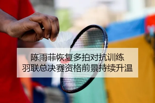 陈雨菲恢复多拍对抗训练 羽联总决赛资格前景持续升温